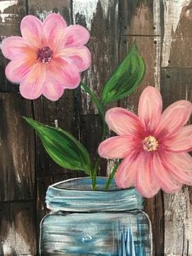 Barn Door Blossoms - Paint and sip event at Wings Port Moody in Port Moody, BC - PaintNite.com