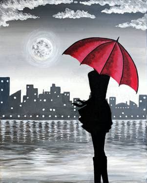 Noir Night - Paint and sip event at King Cong Brewing Company in Sacramento, CA - PaintNite.com