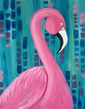 Funky flamingo - Paint and sip event at The Flats Regina in Regina, SK - PaintNite.com