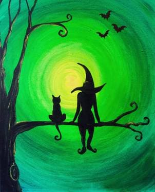 Wicked Night - Paint and sip event at Top Mix Bar & Kitchen Cambridge in CAMBRIDGE, MA - PaintNite.com