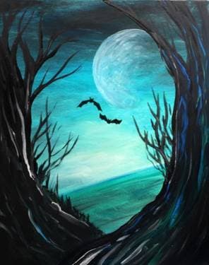 Spooky Forest II - Paint and sip event at Novotel Toronto Centre in Toronto, ON - PaintNite.com