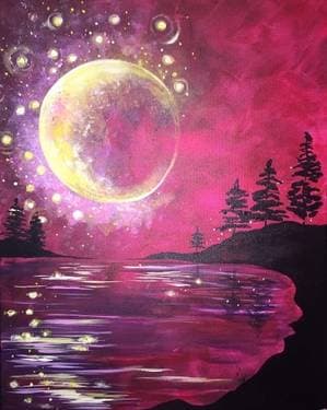 Fall Harvest Moon - Paint and sip event at Rincon Brewery-Ventura in Ventura, CA - PaintNite.com