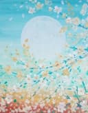 White Blossoms with Moon thumbnail view