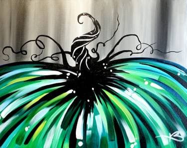 Burton Greens Pumpkin - Paint and sip event at Urban 360 Pizza Grill and Tap House in Albuquerque, NM - PaintNite.com