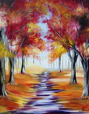 Autumn Path V - Paint and sip event at Analytical Brewing in LEXINGTON, IL - PaintNite.com