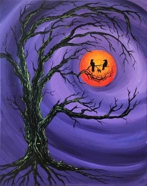 Bad Moon Smiling - Paint Nite event in Brampton, ON