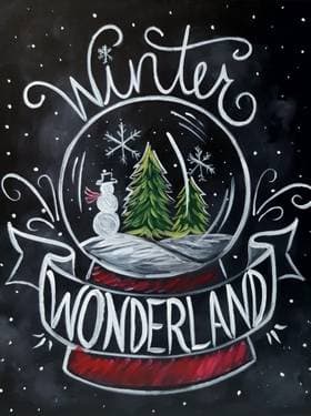 Chalkboard Holiday - Paint and sip event at Broadway Bar and Grill - Barrhaven in Ottawa, ON - PaintNite.com