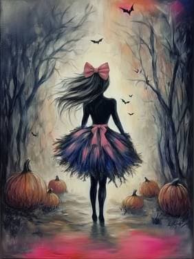 Girl in the Fall - Paint and sip event at Kelsey's Quarry Edge in Brampton, ON - PaintNite.com