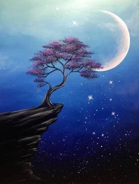 Mystic Skies - Paint Nite event in Upland, CA