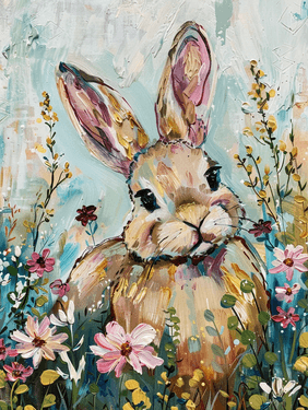 Bunny in Bloom - Paint and sip event at Levittown Lanes Bar & Grill in Levittown, NY - PaintNite.com