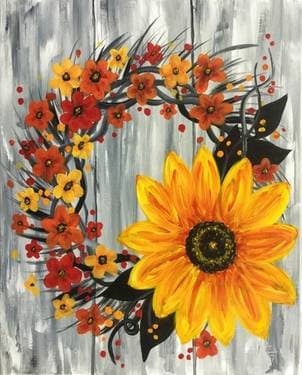 Harvest Wreath - Paint and sip event at 34 Park in ANDOVER, MA - PaintNite.com