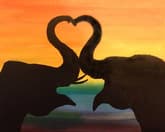 Elephant Silhouette Love thumbnail