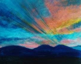 Blue Hills Sunrise - Paint and sip event at Murphy's Irish Pub and Restaurant in SONOMA, CA - PaintNite.com