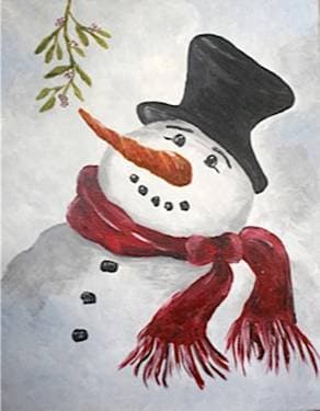 Mr Frosty - Paint and sip event at cru - food and wine bar in lexington, KY - PaintNite.com