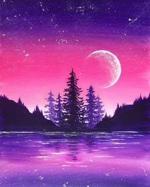 Starry Light - Paint and sip event at Poco Inn & Suites Hotel in Port Coquitlam, BC - PaintNite.com