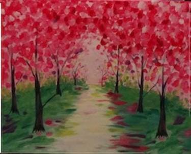 Enchanted Path - Paint Nite event in Marina Del Rey, CA