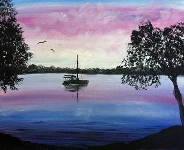 August Sail - Paint and sip event at Kingston House in Toronto, ON - PaintNite.com