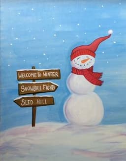 Snowman and Sign thumbnail