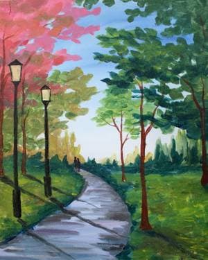 A Walk in the Park - Paint and sip event at Irish Eyes Milton in Milton, DE - PaintNite.com