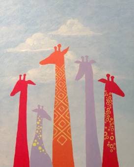 Giraffes - Paint and sip event at The Heritage Bar & Restaurant in Yonkers, NY - PaintNite.com