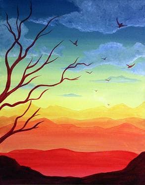 Prism Sky - Paint and sip event at Village Hall in Everett, MA - PaintNite.com