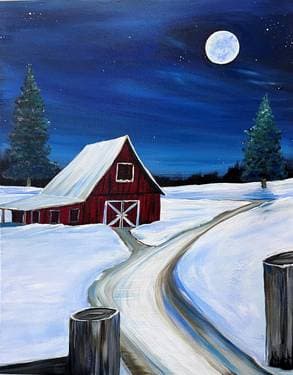 Winter's Blues - Paint and sip event at Rouge River Brewery in MARKHAM, ON - PaintNite.com