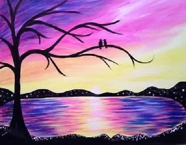 Paint and sip painting in Jersey