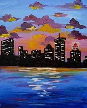 Summer Sunset Boston - Paint and sip event at AC Hotel Boston Downtown in Boston, MA - PaintNite.com