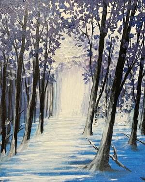 Snow Pathway - Paint and sip event at Boston Pizza Courtneypark Mississauga  in Mississauga, ON - PaintNite.com