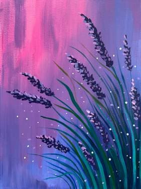 Lavender Breeze - Paint and sip event at Echo Park Pitfire Pizza  in Los Angeles , CA - PaintNite.com