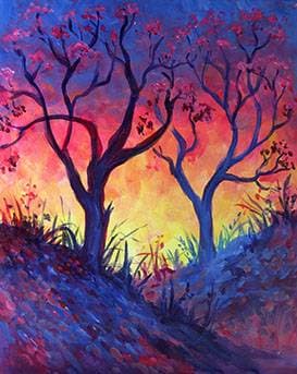 Spring Passion - Paint Nite event in Vancouver, BC