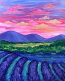 Sunset Over Lavender Field thumbnail view