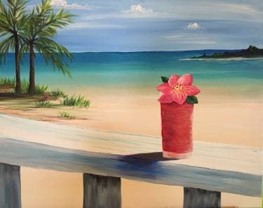 Beach Passion - Paint Nite event in Harrington, DE
