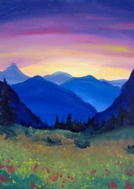 Hidden Meadow - Paint and sip event at Dexter's Winter Park in WInter Park, FL - PaintNite.com