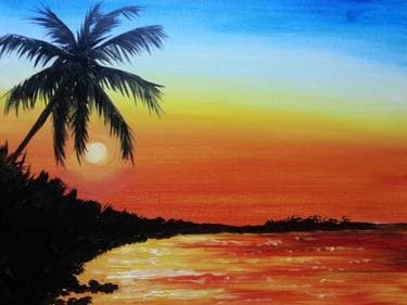 Beach Therapy - Paint and sip event at Hotel MdR in Marina Del Rey, CA - PaintNite.com