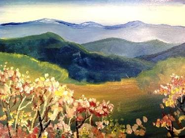 Flowering Vista - Paint Nite event in Sandy , UT