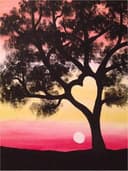 Sunset Heart Tree thumbnail view