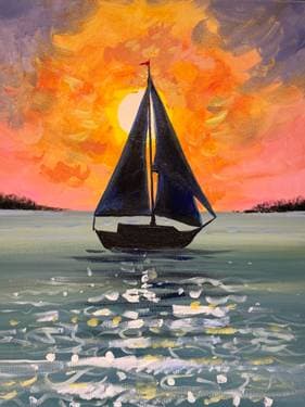 Dark Sails - Paint and sip event at Mossop's Social House in Toronto , ON - PaintNite.com