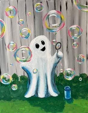 Boo Boo Bubbles - Paint Nite event in Saskatoon, SK