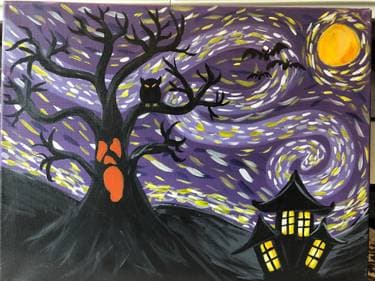 Scary, Scary Night - Paint Nite event in METHUEN, MA