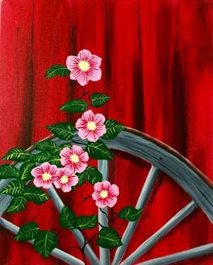 Barnyard Flowers - Paint Nite event in Calgary , AB