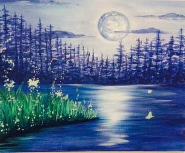 Calm Night 2 - Paint and sip event at Old Spaghetti Factory  in Duarte, CA - PaintNite.com