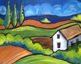 Tuscany 2 - Paint and sip event at Wild wings in Richmond hill, ON - PaintNite.com