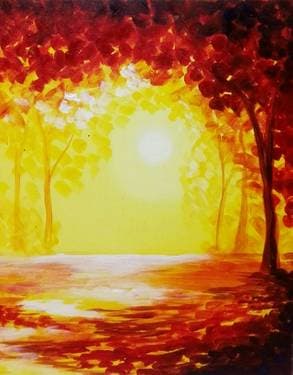 Indian Summer II - Paint and sip event at Kelseys original roadhouse in Brampton, ON - PaintNite.com