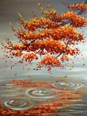 Sugar Maple Reflection - Paint Nite event in Surrey, BC