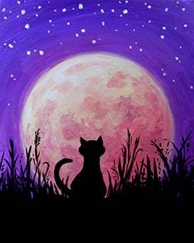Harvest Moon Kitty - Paint Nite event in Saint-Jean-sur-Richelieu, QC