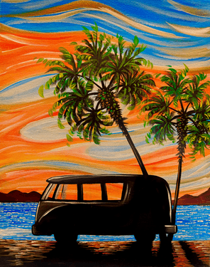 I Love My V-Dub - Paint and sip event at Parktown Pizza Willow Glen in San Jose, CA - PaintNite.com