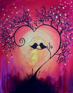 Fall-ing In Love - Paint and sip event at Score Pizza in Waterloo, ON - PaintNite.com