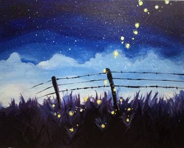 Fireflys and Starry Skies - Paint Nite event in Arcadia , CA