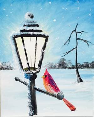 Keeping Warm - Paint and sip event at Kirkland Resto Bar in Pierrefonds, QC - PaintNite.com